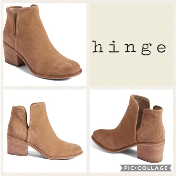 hinge barris block heel bootie amazon